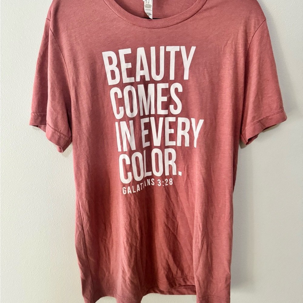 Bella Canvas Pink Graphic Relaxed Short Sleeve Tee